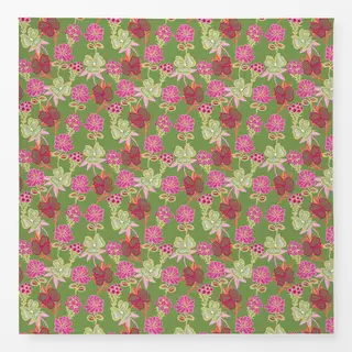 Tischdecke Frühlingsblüten Grün