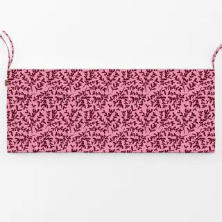 Bankauflage Mistletoe Pattern berry pink
