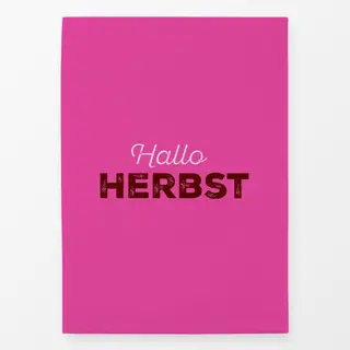 Geschirrtücher Bordeaux Pink Hallo Herbst