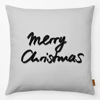 Kissen Merry Christmas GRAU