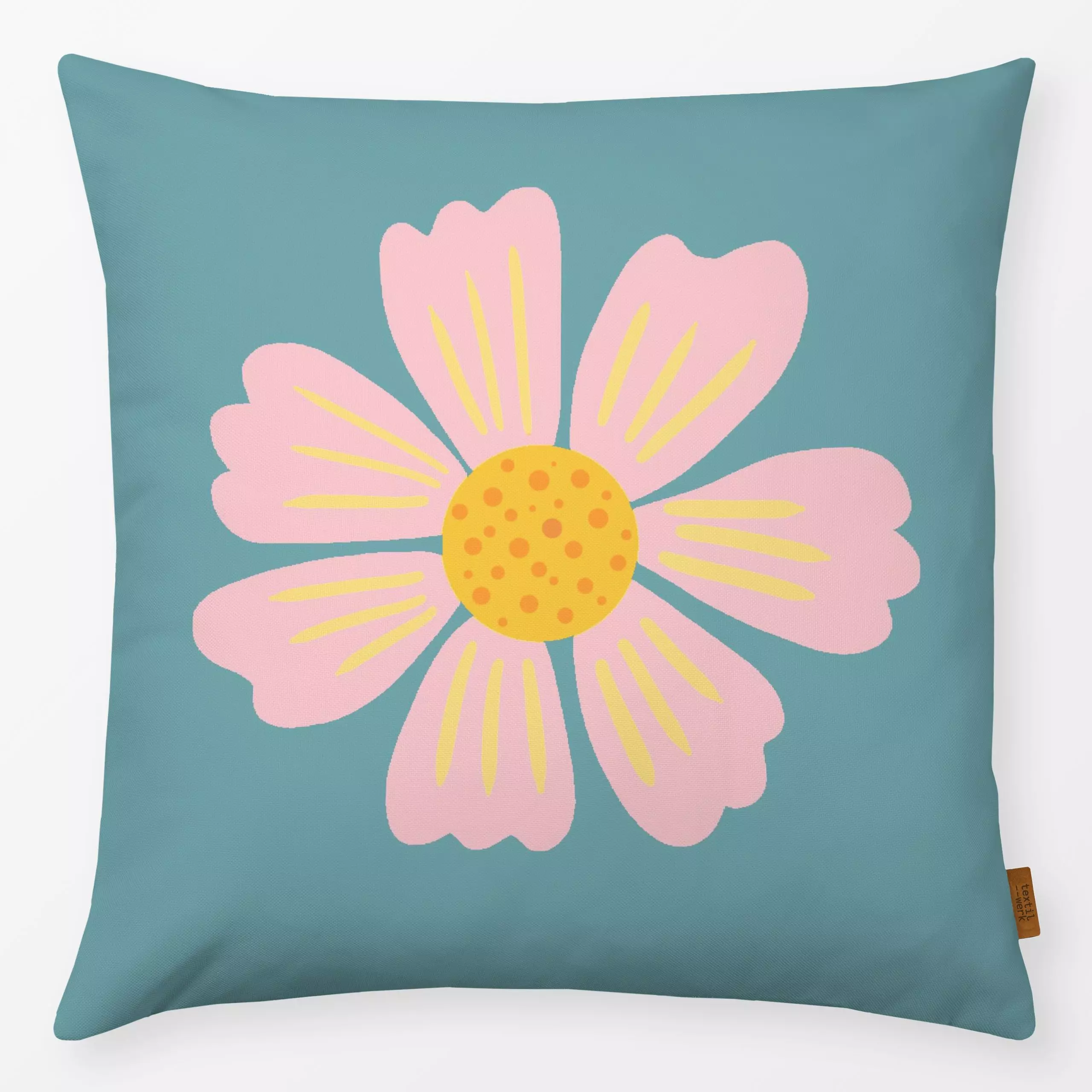 Kissen Schmuckkoerbchen rose - Blumen & Florales, Sommer - von „Julia Reyelt"; Blumen, Blüten, Sommerblumen, Wiesenblumen, G...