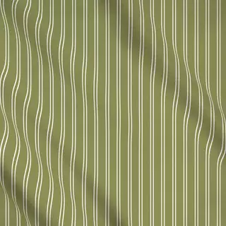 Meterware Stripes Christmas Green