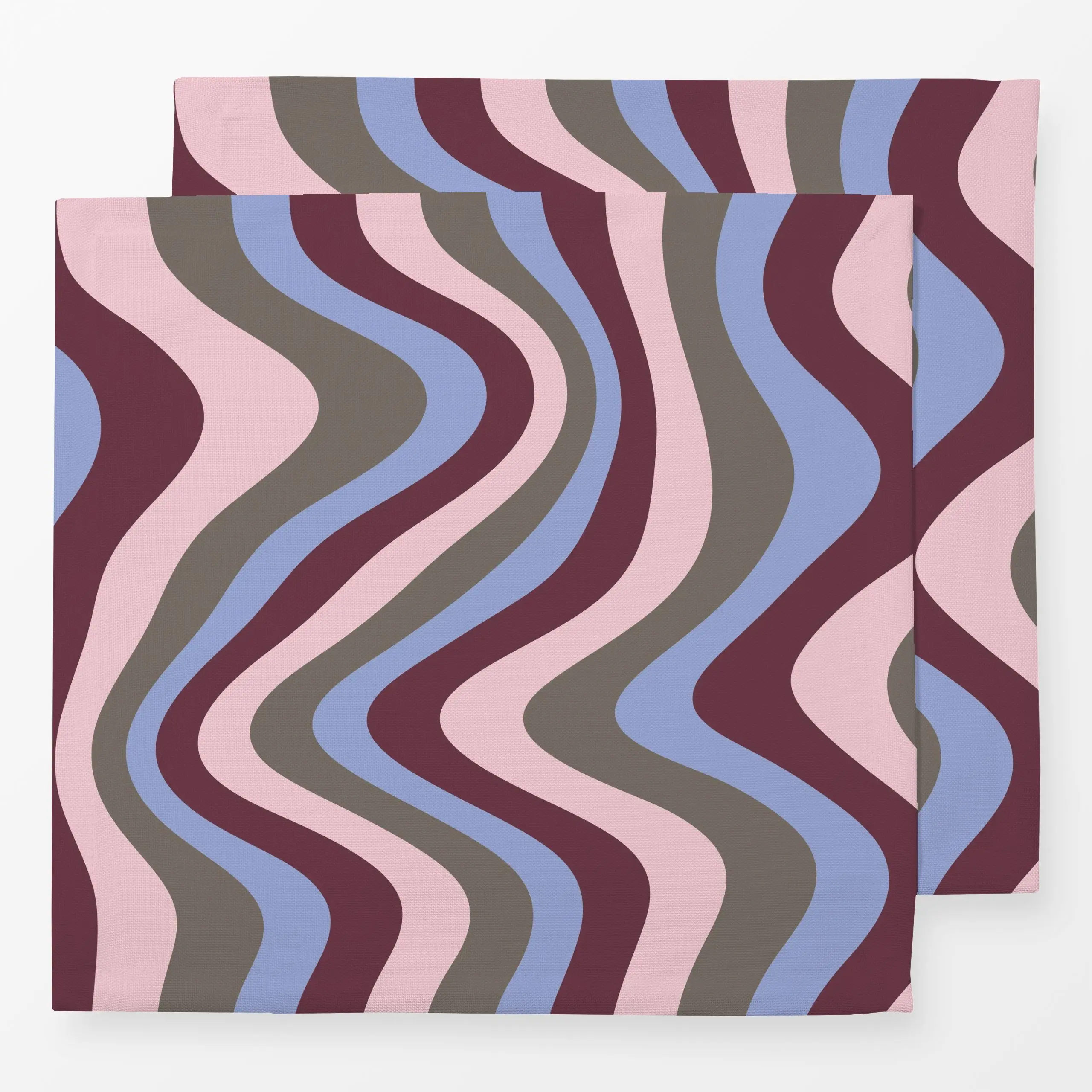 Servietten Wellen - Symbole & Muster - von „Sophie Augustin Illustration"; Streifen, wellen, wellenmuster, misspompadour