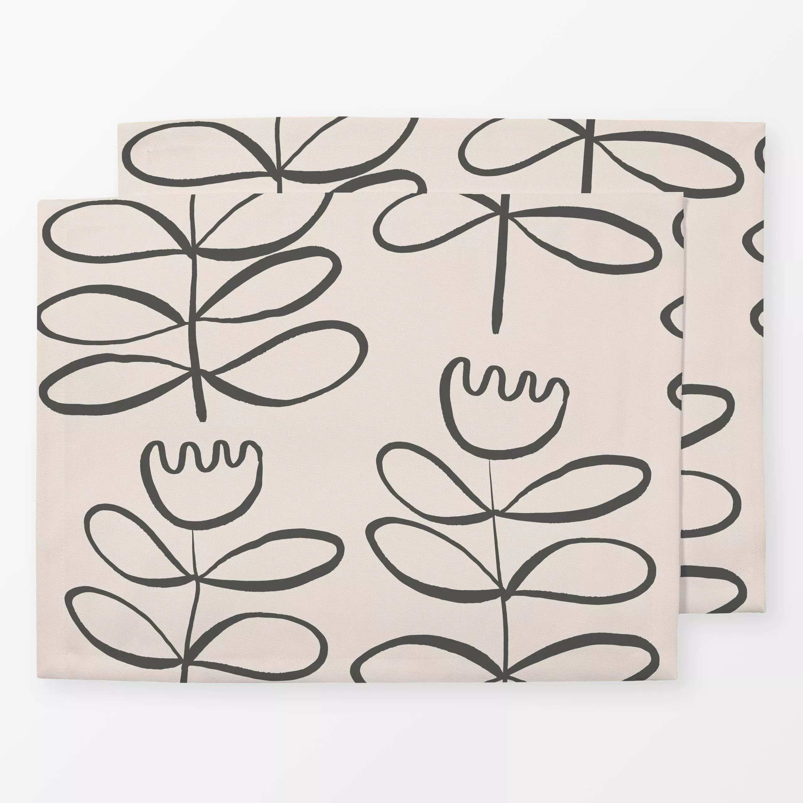 Tischset Abstract tulip patter, Blumen, Ostern, von Kruth Design