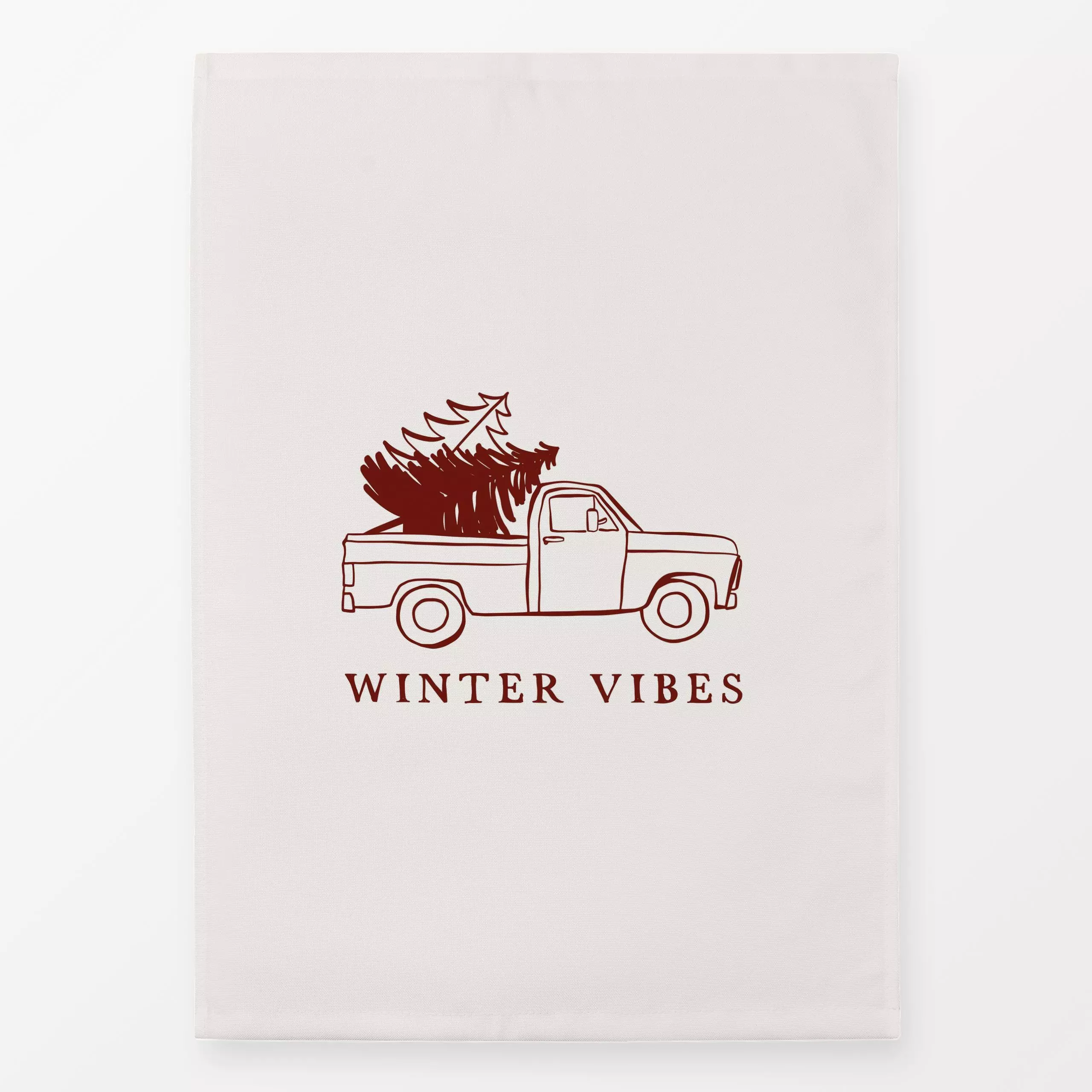 Geschirrtücher Van Trees red - Weihnachten, Anlässe - von „Kruth Design"; Weihnachten, van, weihnachtlich, Weihnachtsdeko, k...