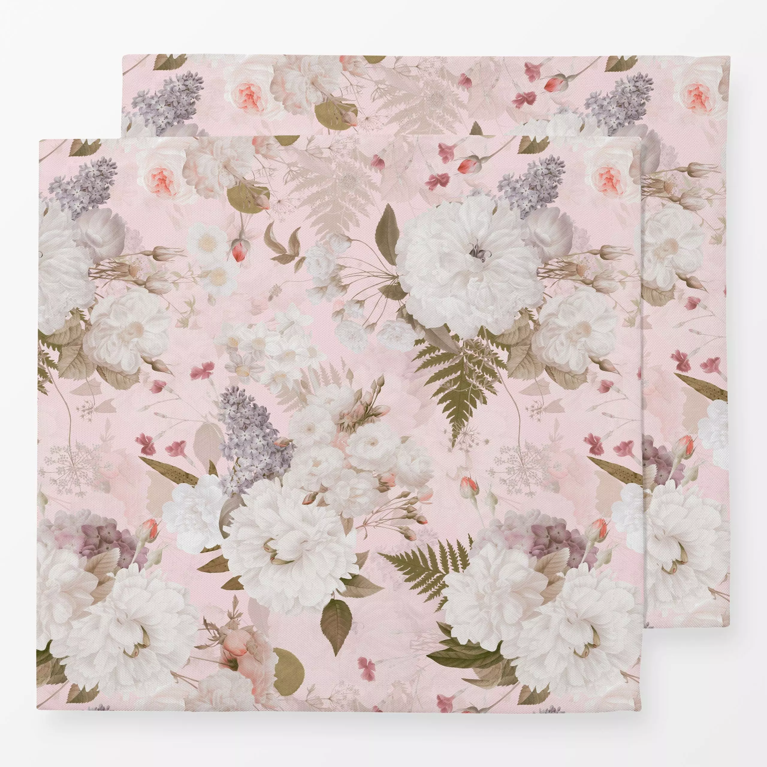 Servietten Sommer Brise - Rosen 3 - Blumen & Florales, Retro & Vintage - von „Uta Naumann“; Garten, Botanisch, floral, vinta...