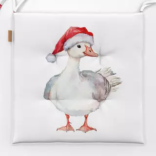 Sitzkissen Weihnachtsmann Gans