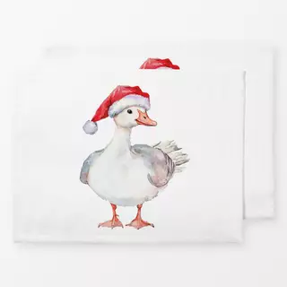 Tischset Weihnachtsmann Gans