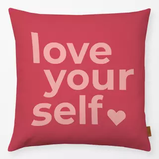 Kissen Statement Love Yourself Rosa