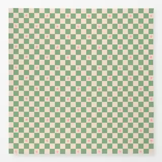 Tischdecke Schachbrettmuster mit Stern