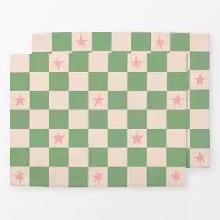 Tischset Schachbrettmuster mit Stern