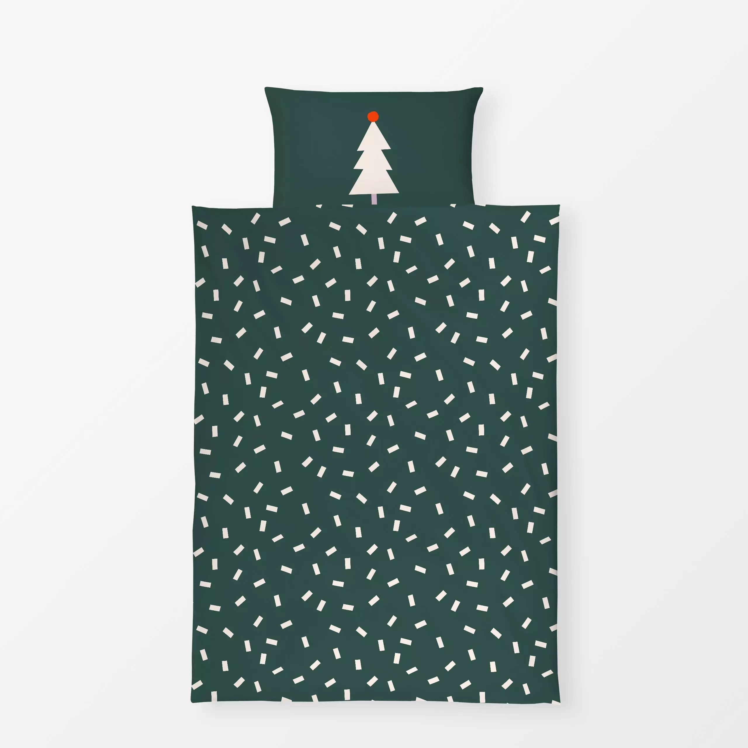 Bettwäsche Tannenbaum - Weihnachten, Pflanzen & Botanik - von „Maren Gross "; minimal, Merry Christmas, Weihnachtsbaum, Scan...