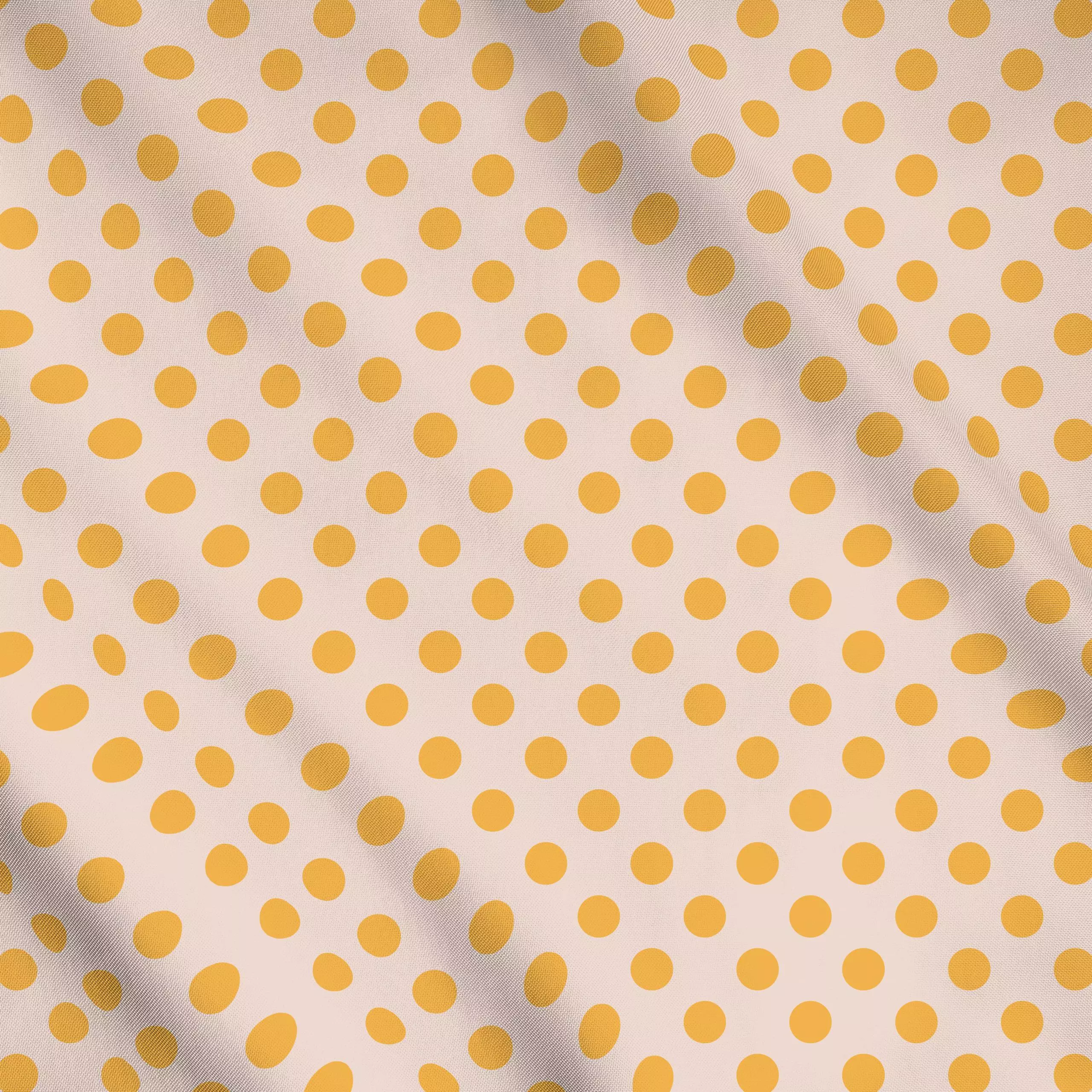 Meterware Orange Punkte, Blumen, gemustert, Sommer, von Anna Petersen