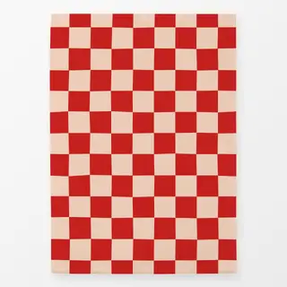 Geschirrtücher Chess Pattern nude red