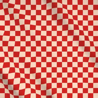 Meterware Chess Pattern nude red