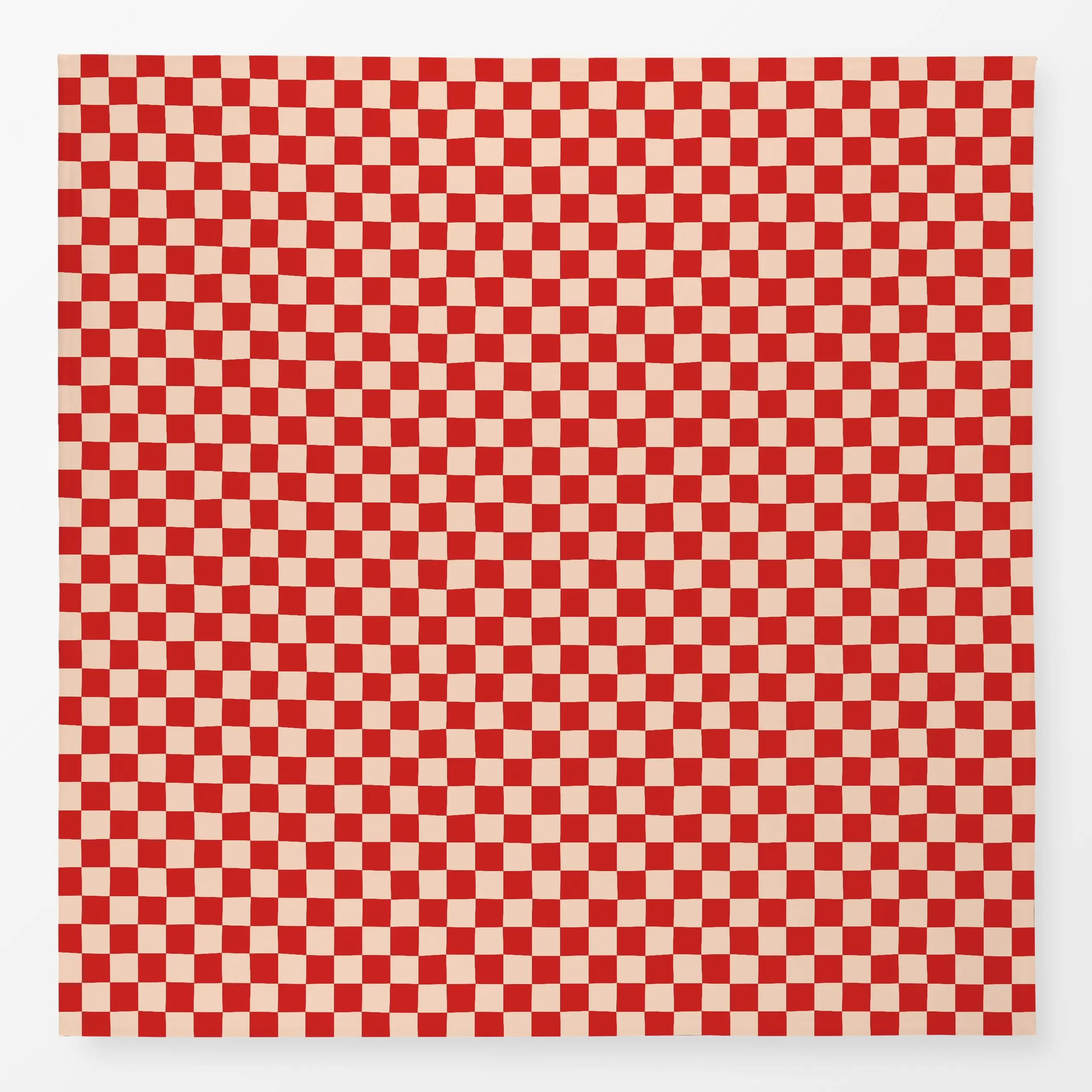 Tischdecke Chess Pattern nude red - Herbst, Sommer, Symbole & Muster - von „Karen Menzenbach"; abstrakt, Sommerblumen, grafi...