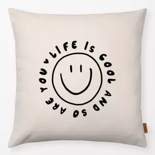 Kissen Smile Spruch