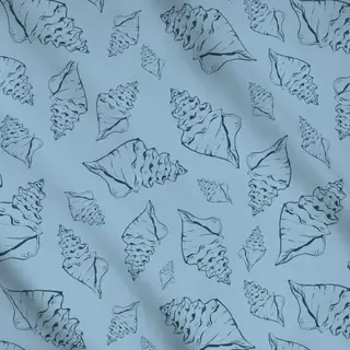 Meterware Santorini Seashell Pattern