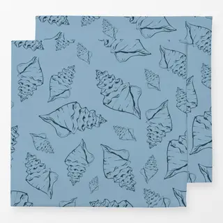 Servietten Santorini Seashell Pattern