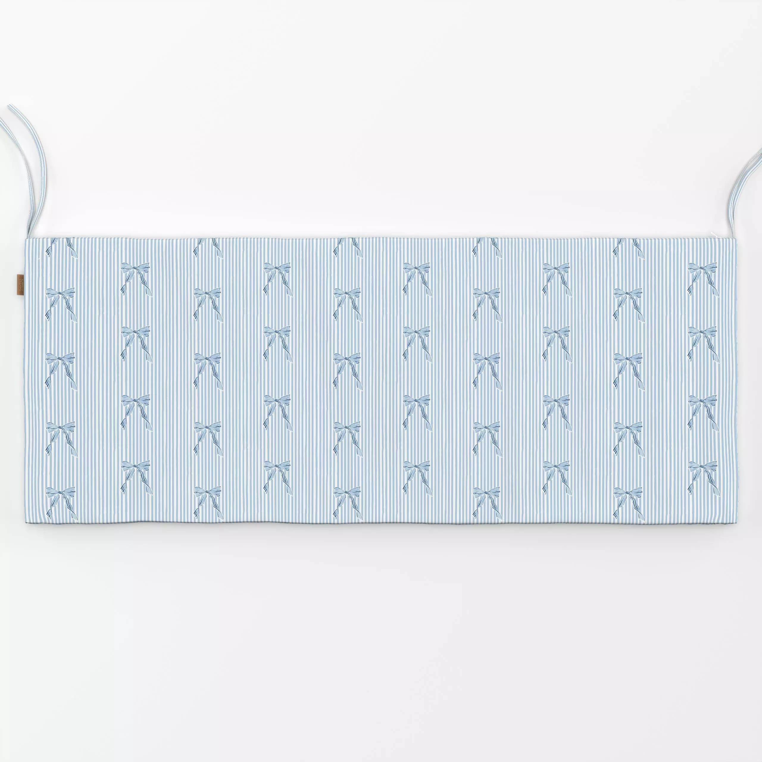 Bankauflage Schleifchen gestreift blau - Symbole & Muster - von „Katrin Graff"