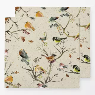 Servietten Vogel Tier Herbst Cottage