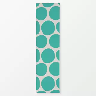 Tischläufer Große Punkte türkis