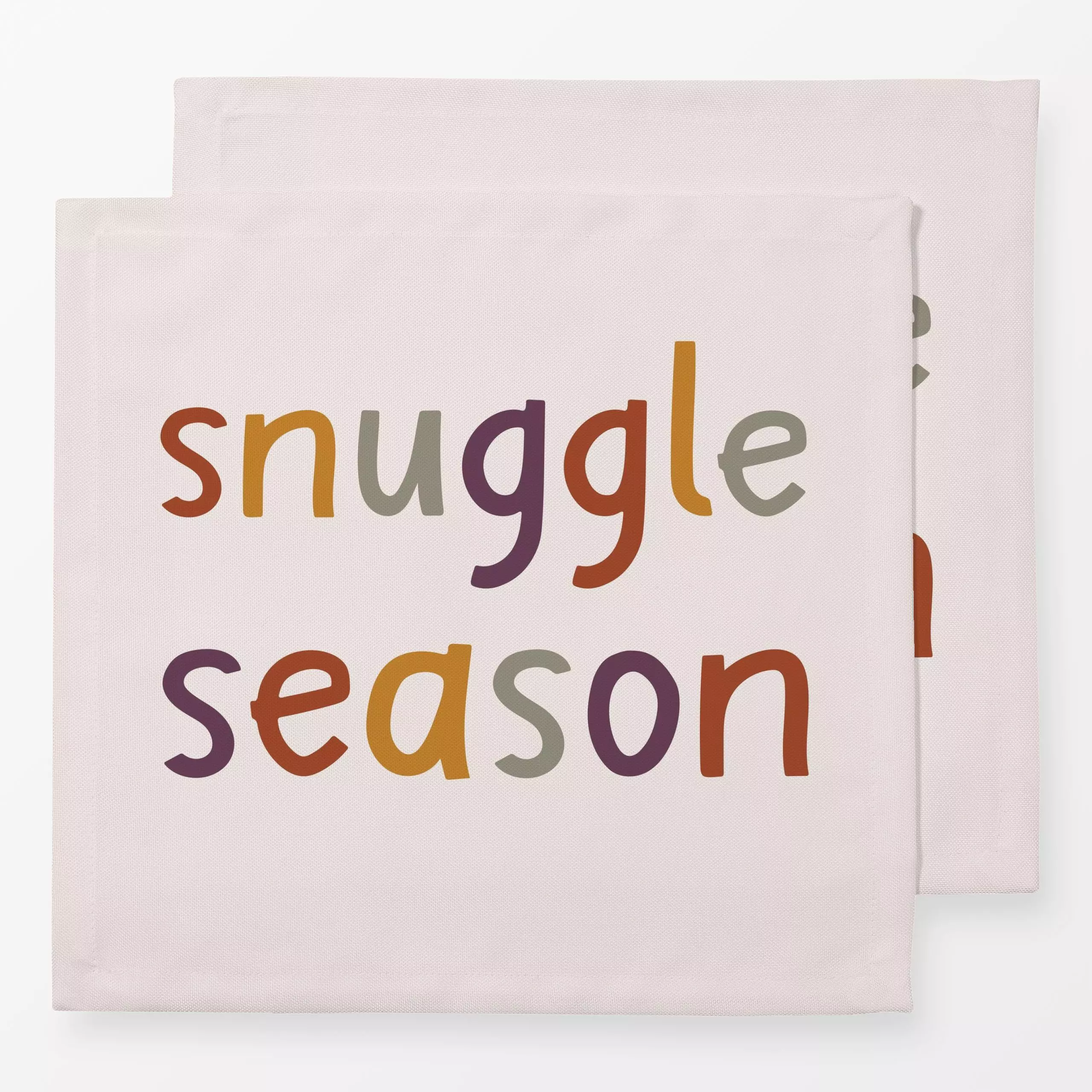 Servietten Snuggle Season bunt - Herbst, Kinderzimmer & Motive für Kinder, Sprüche & Schriftzüge - von „Kathrin Woo"; modern...