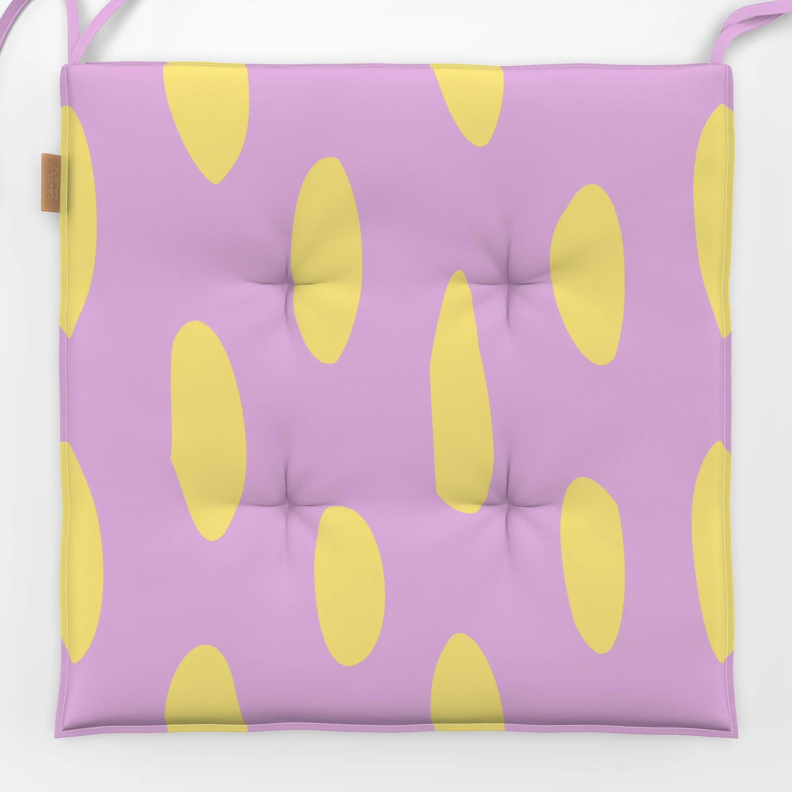 Sitzkissen COLORFUL GEPARD VIOLET - Symbole & Muster - von „Jana Moßmann"; rosa, altrosa, modern, Dots, organisch, gepunktet...