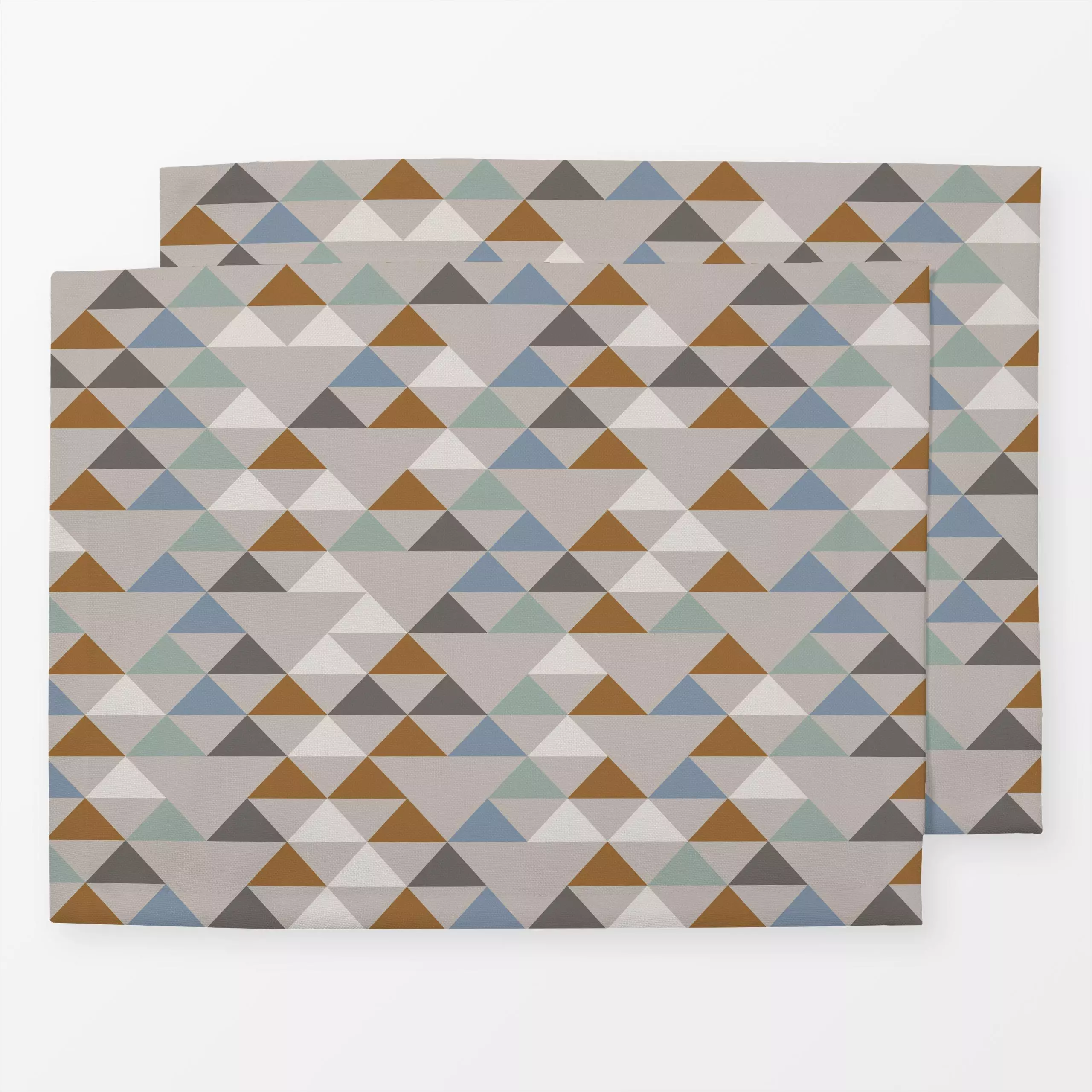 Tischset Boho Triangle Allover - Herbst, Symbole & Muster - von „Julia Schumacher"; boho, graphisch, Geometrisch, Dreieck, k...