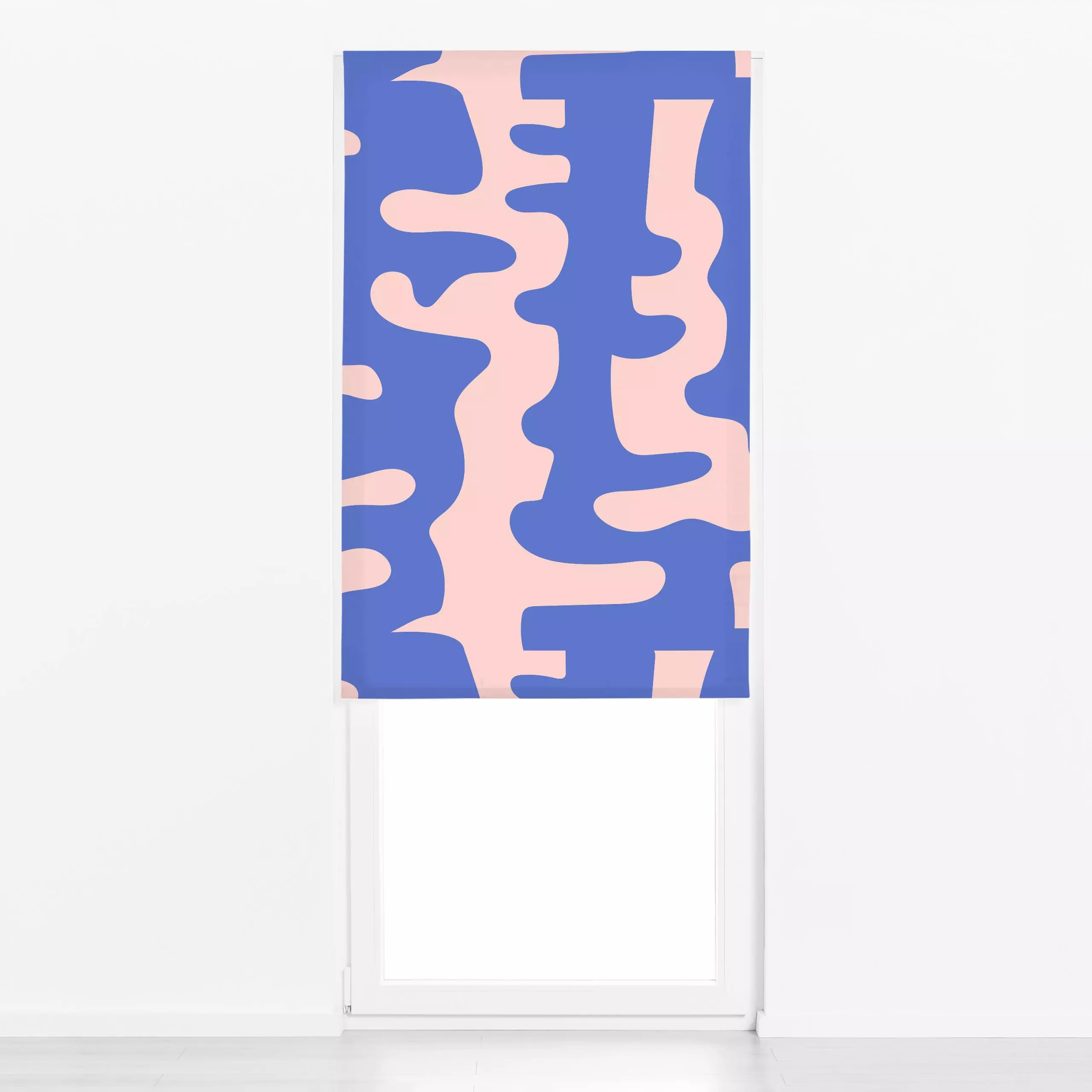 Raffrollo Moment Meer - Sommer, Symbole & Muster - von „Jana Moßmann"; Natur, Wasser, Meer, Unterwasser, formen, pattern, Su...