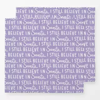 Servietten I Still Believe in Santa lila
