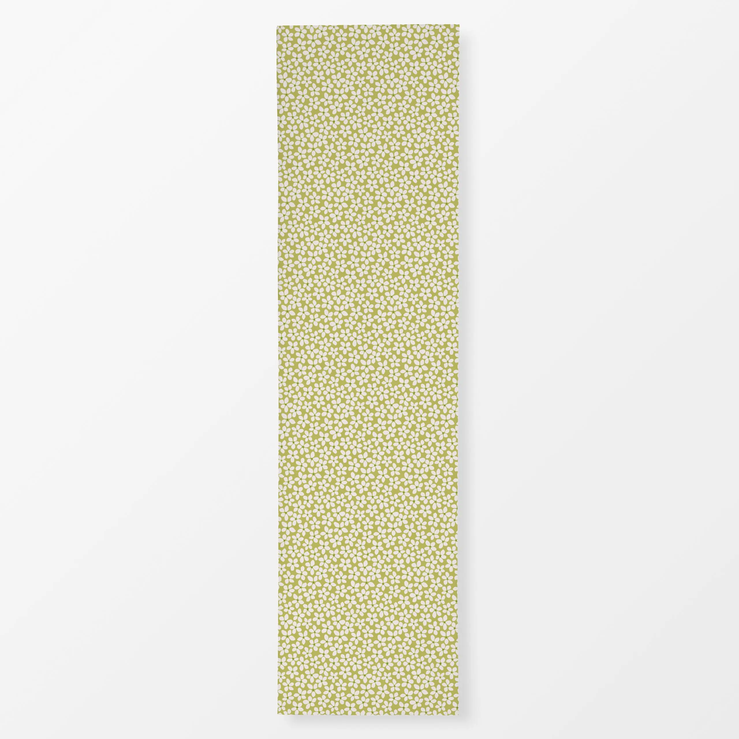 Tischläufer Bloom Blumen Beige Hellgrün, Blumen, Ostern, von Kathrin Woo