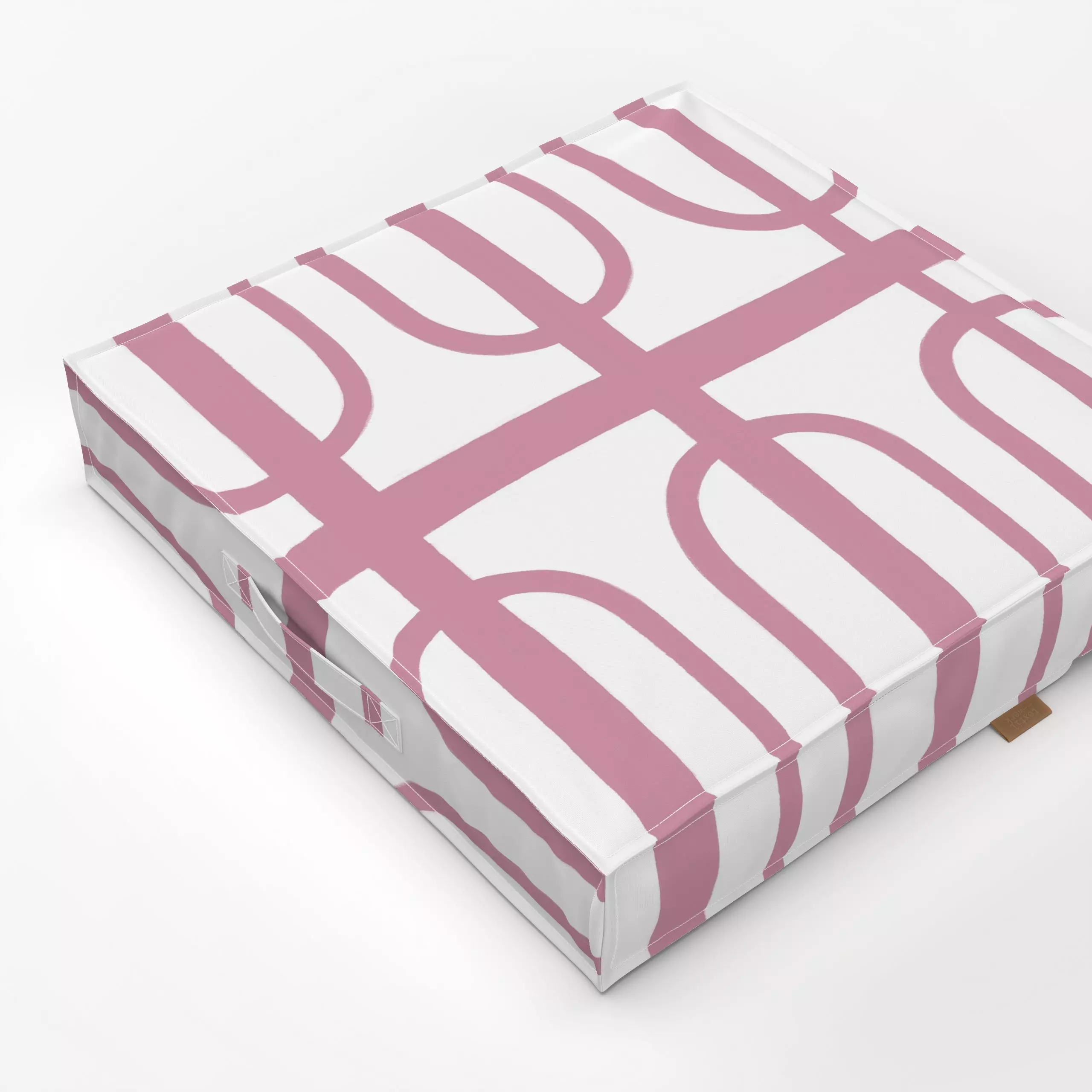 Bodenkissen Rosa Muster - Symbole & Muster - von „Lena Lackmann"; Muster, Linien, abstrakt, Streifen, Kreise, formen, patter...