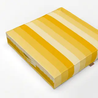 Bodenkissen Streifen gelb