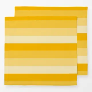 Servietten Streifen gelb