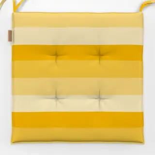 Sitzkissen Streifen gelb