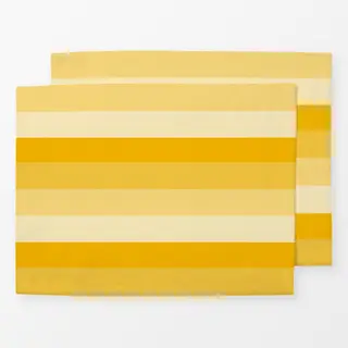Tischset Streifen gelb
