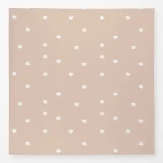 Tischdecke Frohe Weihnachten Sterne Beige
