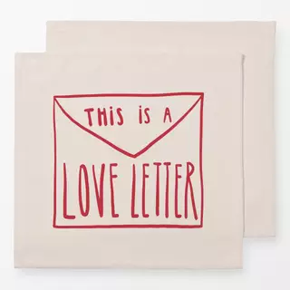 Servietten Love Letter