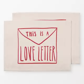 Tischset Love Letter