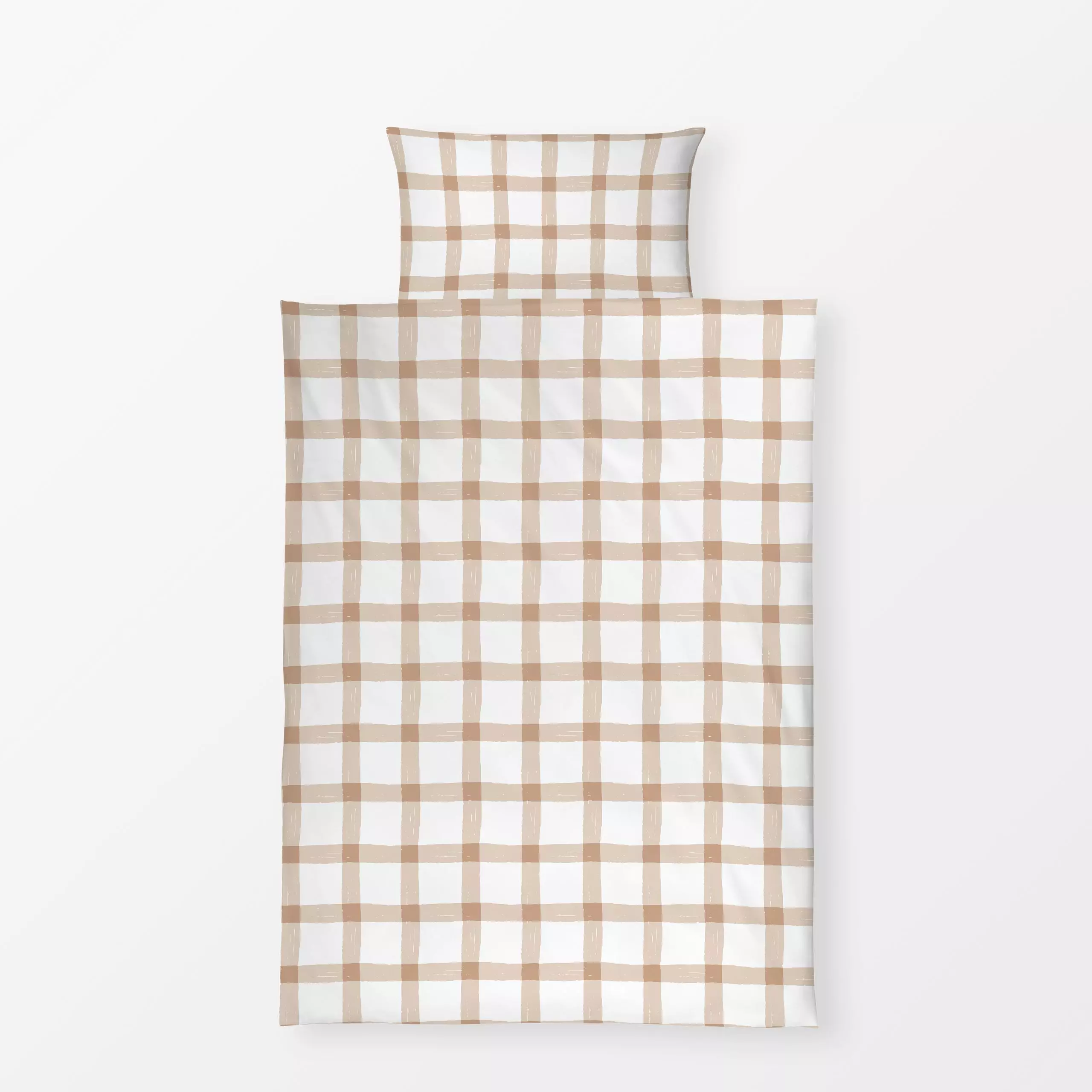 Bettwäsche Autumnal plaid I - Herbst, Symbole & Muster - von „Barlena"; boho, Herbst, gingham, herbstlich, fall, autumn, Kar...