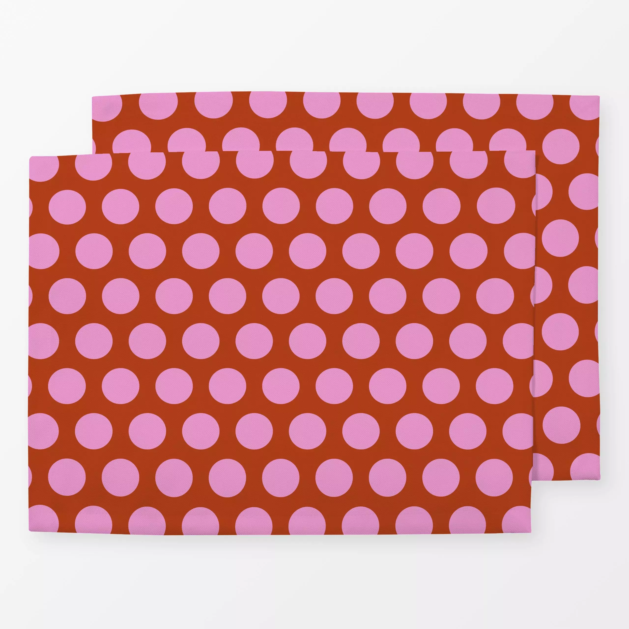 Tischset Polkadots | rosa-rot, gemustert, von moDeern Design Studio