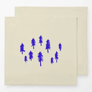 Servietten Mountain Trees