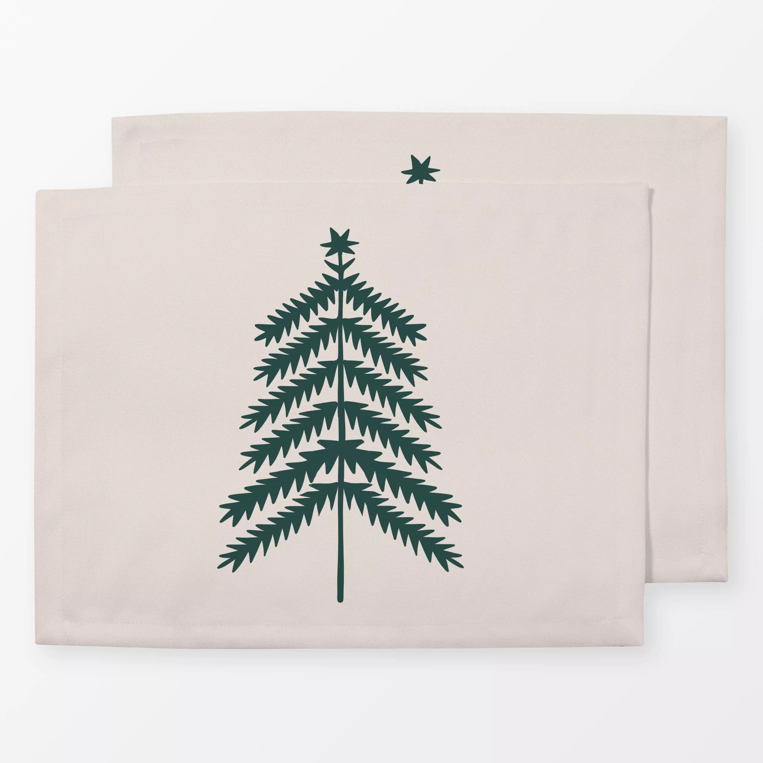 Tischset Baum grün - Weihnachten - von „Studio Kesse"