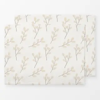 Tischset Weidenkätzchen Muster1