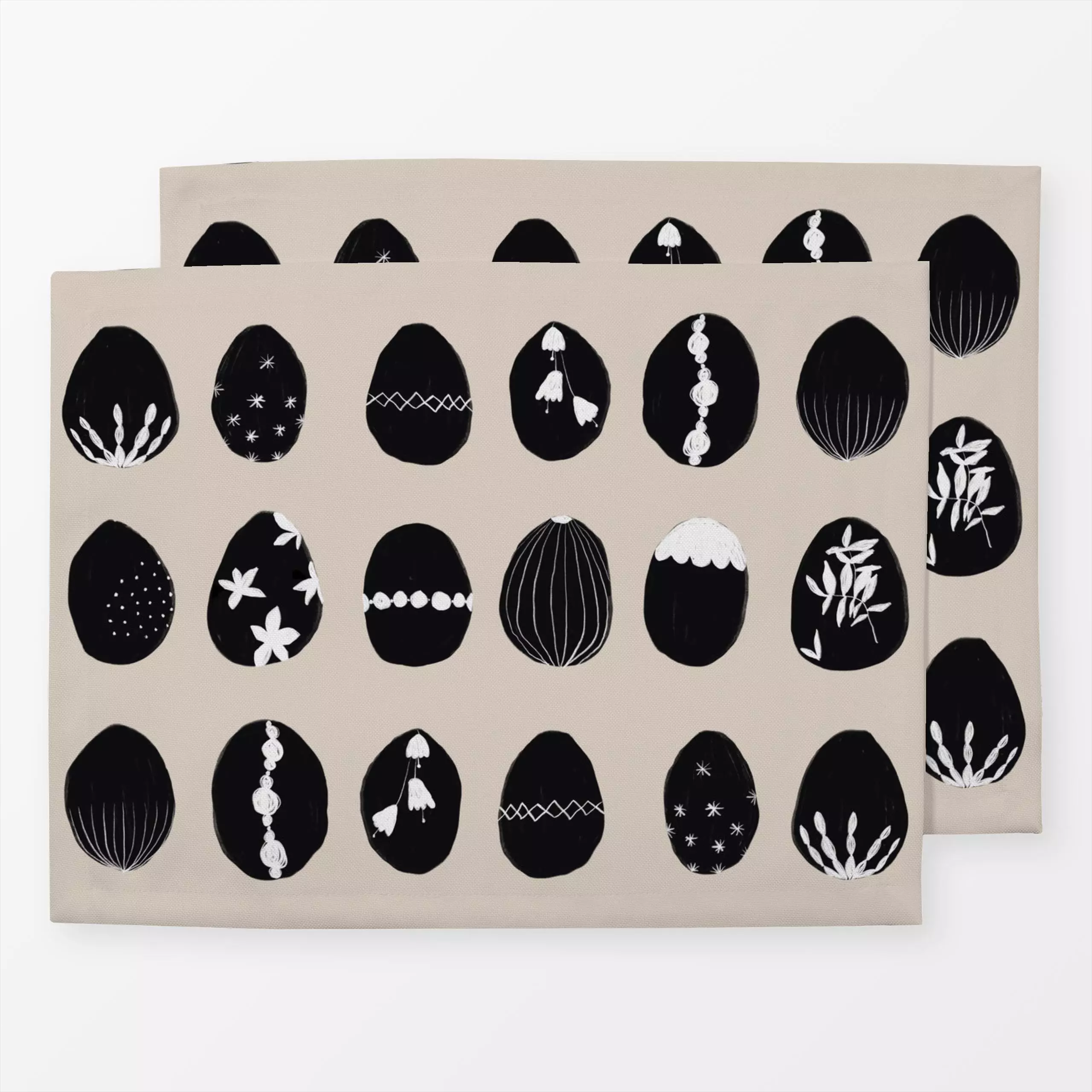 Tischset Ostereier beige, Ostern, von Sophie Augustin Illustration