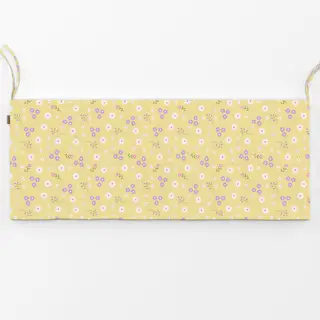 Bankauflage Blumenmuster Gelb