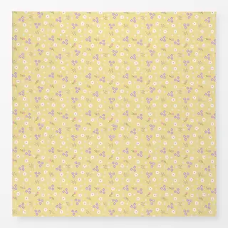 Tischdecke Blumenmuster Gelb