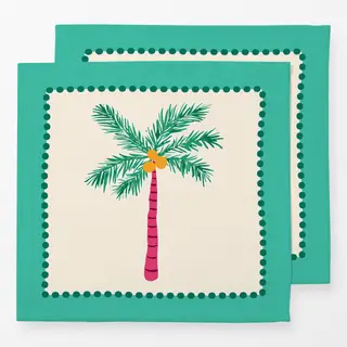 Servietten Coconut Palm turqoise