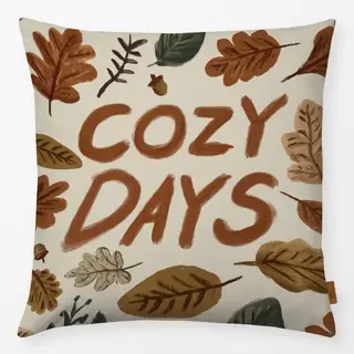 Kissen Cozy Days Blätter